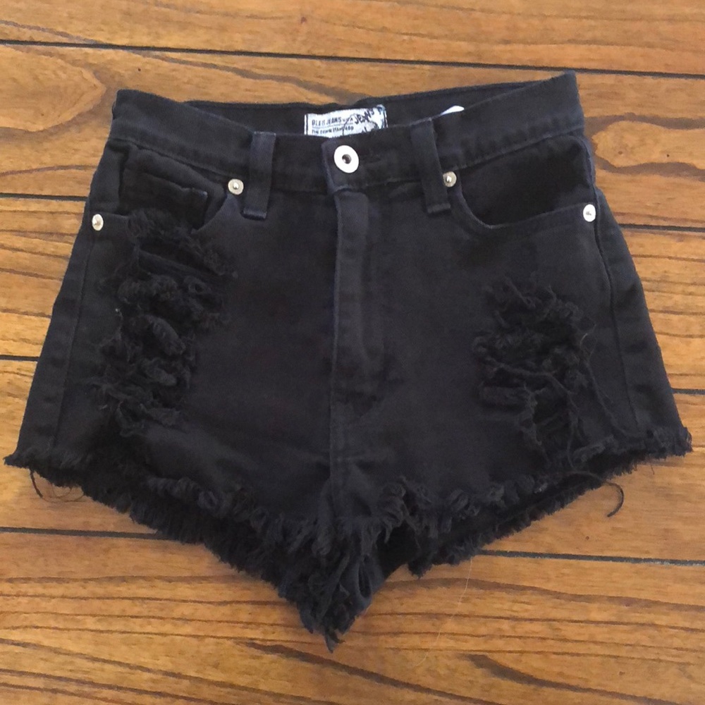 Black high waisted shorts
